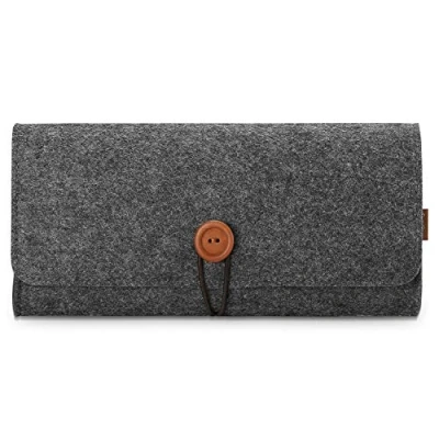 Imagen de Procase Funda de Viaje para Nintendo Switch Lite, Estuche Fieltro Portátil Ultra Delgado con 5 Puestos Cartucho Juego, Bolsa Protectora Transporte Lite 2019 Negro