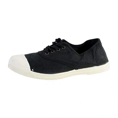 Imagen de Natural World Eco Zapatillas Mujer de algodón orgánico y Caucho Color Negro 102