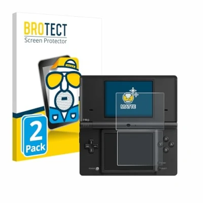 Imagen de BROTECT Protector Pantalla Anti Reflejos para Nintendo DSi (2 Unidades) Película Mate Huellas