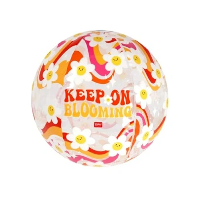 Imagen de Legami Pelota de Playa Hinchable, Hinchable PVC, Suave para niños, Fiestas Playa, Jugar fútbol o Voleibol, diámetro 40 cm, Daisy