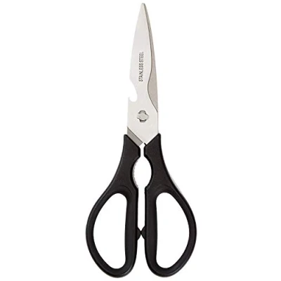 Imagen de Amazon Basics Premium Tijeras de Cocina multifunción, 20,32 cm, Negro
