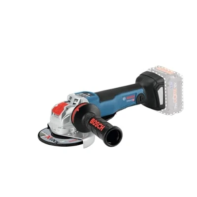 Imagen de Bosch Professional 18V System GWX 10 PSC Amoladora angular a batería (Brushless, X LOCK, Ø 125 mm, vel. regulable 4500 9000 rpm, hombre muerto, Connectivity, sin batería, en L BOXX)