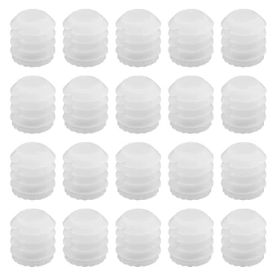 Imagen de VGOL 100 Piezas M4x10mm Tacos de Expansión Bisagra Plástico 3mm Insertos Pasadores Blancos Accesorios para Armario 8,8x10mm