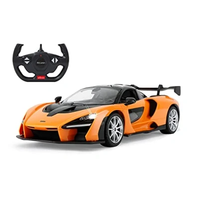 Imagen de Jamara McLaren Senna 403119 Coche teledirigido (2,4 GHz, 1:14 RC, licencia oficial, hasta 1 hora de tiempo conducción, aprox. 11 km/h, luz LED, apertura manual