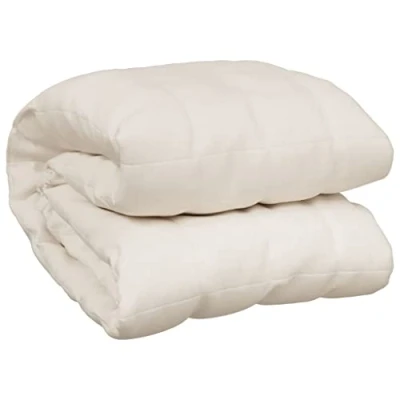 Imagen de vidaXL Manta con Peso Tela Color Crema Claro 200x230 cm 13 kg