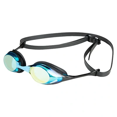 Imagen de arena Cobra Original Swipe Mirror Gafas de Natación Competición Unisex para Adultos, con Lentes Espejo, Antivaho, Protección UV, 4 Puentes Nasales Intercambiables