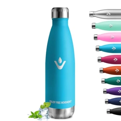 Imagen de Botella Termica 750ml, de Agua Reutilizable con Doble Aislamiento, Cantimplora Acero Inoxidable sin BPA, A Prueba Fugas, Termo para Niños, Escuela, Oficina, Gimnasio y Deporte​