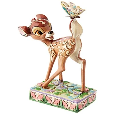 Imagen de Disney Traditions, Figura de Bambi con mariposa, Diseñada pr Jim Shore, para coleccionar, Enesco
