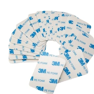 Imagen de Dpm tapes 40 hojas adhesivas de doble cara 3M 1600T, para interiores y exteriores, impermeables, espuma polietileno, montaje objetos, cuadros, aplicaciones permanentes, 25 mm x 50