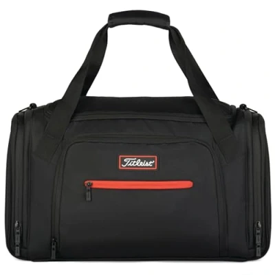 Imagen de Titleist Bolsa de Lona para Jugadores, Color Negro y Rojo, 12 x 21 Pulgadas