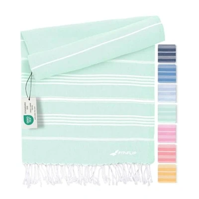 Imagen de Fit Flip Toalla Hammam Toallas de Playa Grandes algodón 100% Reciclado turca Secado rápido, Fouta, Grande pestemal Ideal como Sarong Agua 100x200cm Sultan