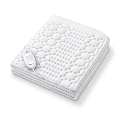 Imagen de Beurer TS 19 Colchoneta térmica, Calientacamas con 3 Niveles de Temperature para una Cama cálida y acogedora, Lavable a máquina, Parte Superior e Inferior vellón, 130 x 75 cm