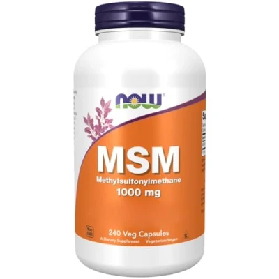 Imagen de Now Foods, MSM, 1.000mg, 240 Cápsulas veganas, Probado en Laboratorio, Azufre, Sin Gluten, Soja, Vegetariano, 2922 gramo, 1