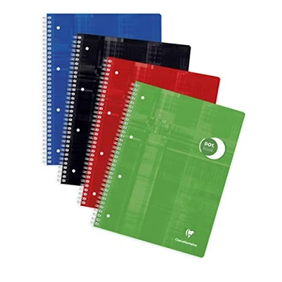 Imagen de Clairefontaine 8253C Cuaderno Dot Book con espiral de 22 x 29 cm, 7 160 páginas puntos pequeños perforados (DOT) 4 agujeros, tapa aleatoria