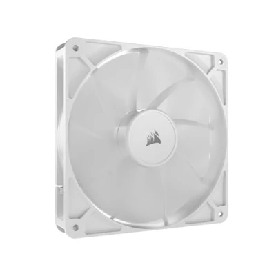 Imagen de CORSAIR RS140 140 mm PWM Ventilador Conexión en Cadena Bajo Nivel de Ruido Rodamiento Cúpula Magnética Paquete Sencillo Blanco