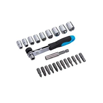 Imagen de BlueSpot Tools 12624 Juego de brocas y llaves vaso (23 piezas)