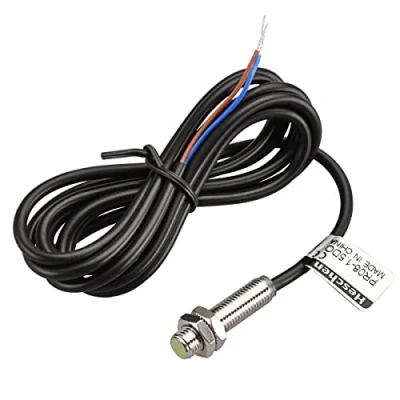 Imagen de Heschen Sensor de proximidad inductivo PR08 1.5DO tipo cilíndrico DC 12 24V 2 cables (normalmente abierto) CE
