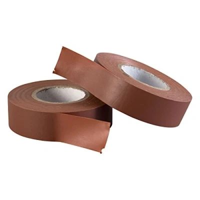 Imagen de Gocableties Cinta aislante marrón de 19 mm x 20 m para instalaciones eléctricas Autoadhesiva y resistente proteger, agrupar reparar cables 2 Rollos