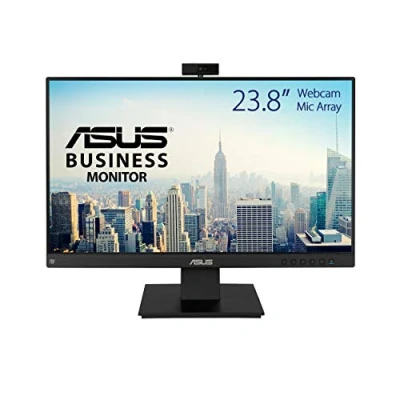 Imagen de Monitor ASUS BE24EQK Profesional, 23.8&quot; FHD, 5ms, Webcam, Micrófono, 75 Hz, HDMI, D Sub, DisplayPort, 3.55mm, USB, Negro