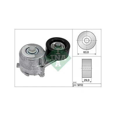 Imagen de INA 534 0650 10 Brazo tensor, correa trapecial poli V 63 29 OPEL: Astra J Hatchback, GTC, Zafira C Tourer