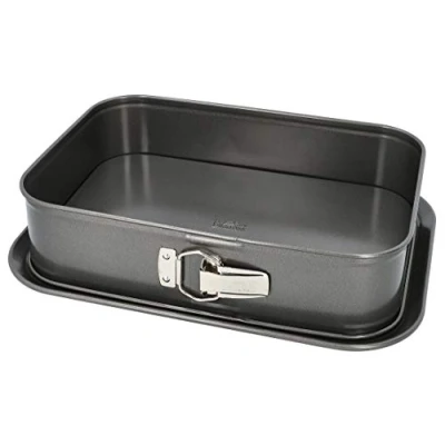 Imagen de RBV Birkmann 881716 Easy Baking Molde Rectangular (34 x 23,5 cm), Acero al Carbono