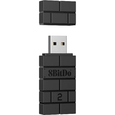 Imagen de 8Bitdo Wireless USB Adapter 2 for Switch OLED, Windows PC, Mac and Raspberry Pi, PS5, PS4, Pro Controller More (Windows)