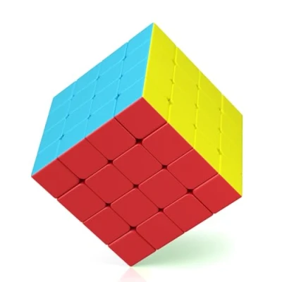 Imagen de ROXENDA Cubo de Velocidad 4x4 Speed Cube Torneado Suave y Rápido: Sólido, Duradero Stickerless, Gira más Rápido Que el Original (4x4x4)