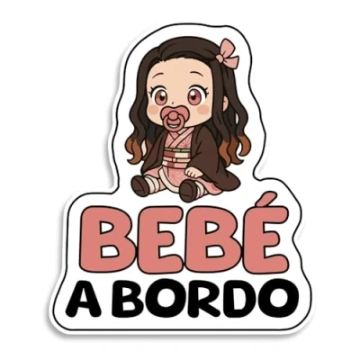 Imagen de Pegatina Bebe a Bordo Coche, Bebé Demonio, Pegatinas de Bordo, Resistente UV e Impermeable