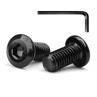 Imagen de M5 x 16 mm 20 Piezas de Tornillos Cabeza Hueca Hexagonal Plana Pernos, Acero Inoxidable A2 V2A, Pernos Plana, Rosca Completa, Óxido Negro (con Llaves Allen)