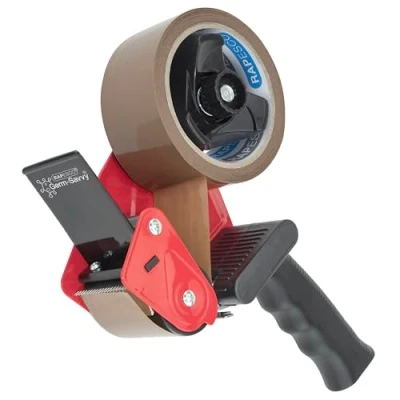 Imagen de Rapesco 1683 Germ Savvy Antibacteriano Dispensador de Cinta Embalaje 960 con 1 Rollo Marrón