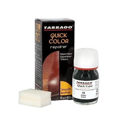 Imagen de Tarrago Quick Color 25 ml Tinte Para Zapatos y Accesorios de Piel, Cuero Liso Lona Tintura Secado Rápido Que Repara Protege el Calzado Pequeños Desgastes