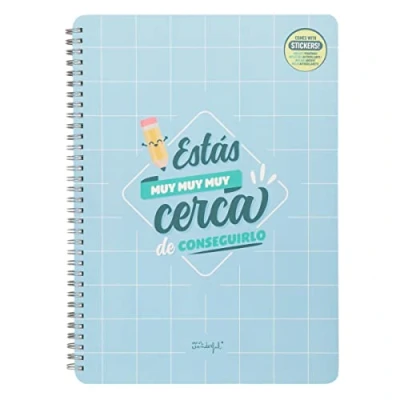 Imagen de Mr. Wonderful Libreta Estás Muy Cerca De Conseguirlo, Multicolor