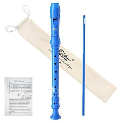 Imagen de Eastar ERS 21GB ABS Soprano C Recorder, German style fingering，Blue