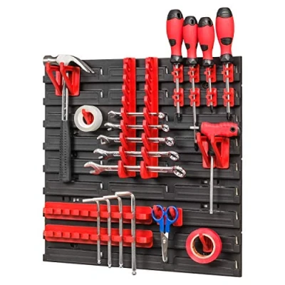 Imagen de PAFEN Sistema de almacenamiento 386 x 390 mm, cajas apilables, estantería pared, visuales, para 20 portaherramientas