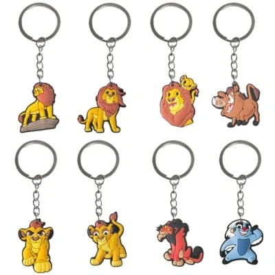 Imagen de Zmrkqw Lion Llavero, 8 Piezas Temática Llaveros de PVC Para Niños y Adultos regalos fiesta