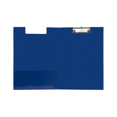 Imagen de Idena 11376 Carpeta portapapeles para DIN A4, formato vertical, revestido de PVC en azul, con tapa
