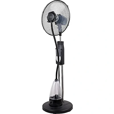 Imagen de ARDES AR5M39 HUMY Ventilador de pedestal silencioso con humidificador ultrasónico mando a distancia para temporizador y oscilación lateral 3 velocidades