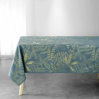 Imagen de Douceur d&#039;Intérieur, Belflor Mantel Rectangular (poliéster, 150 x 300 cm), Color Dorado Esmeralda