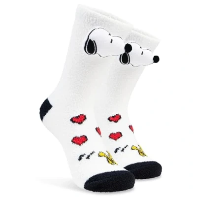 Imagen de Peanuts Snoopy Calcetines Antideslizantes Suaves para Mujer Regalos Mujeres