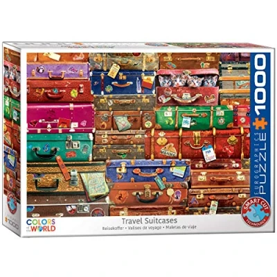 Imagen de EuroGraphics Travel Suitcases 1000 Piece Puzzle Puzle, Multicolor, 19.25&quot; x 26.5&quot; (6000 5468)