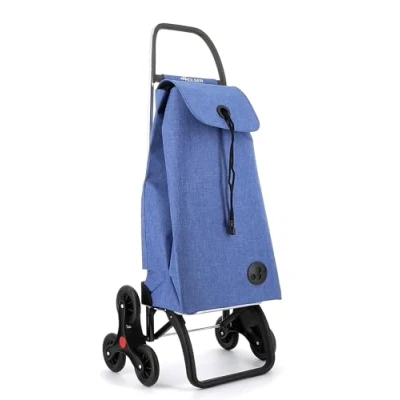 Imagen de Carro Rolser I MAX Tweed 6 Ruedas Sube Escaleras Azul