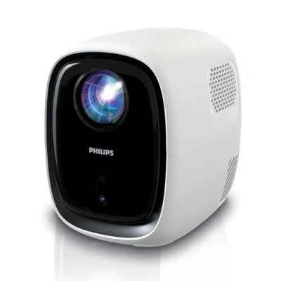 Imagen de Philips, Neopix 130, Proyector de cine en casa, Corrección imagen avanzada, Full HD 720p, Fuente luz LED Modo espejo Wi FI, sonido estéreo, sistema operativo conectado, blanco (blanco)