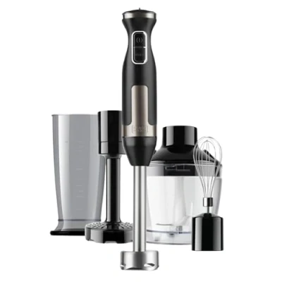 Imagen de Batidora de mano Black+Decker BXHBA1500E, 1500W, 20 Velocidades, Cuchillas acero inoxidable, Negro