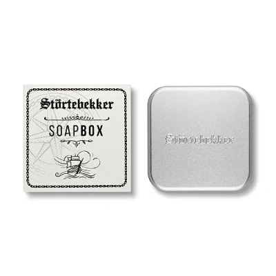 Imagen de Störtebekker® jabonera con rejilla de goteo para jabón afeitar y champú sólido, viajes, desagüe