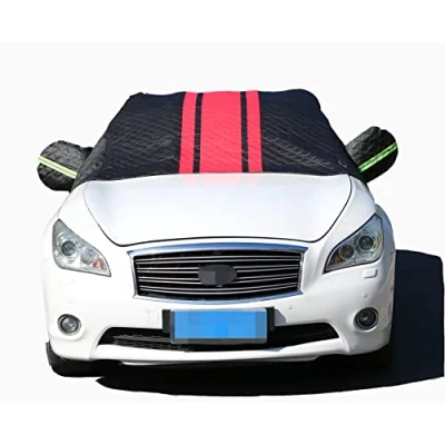 Imagen de Protector Parabrisas Hielo para Mini Cooper S, Plegable Cubierta Parasol Coche Delantero Invierno Anti Nieve/Hielo/UV/Lluvia,Black+Red