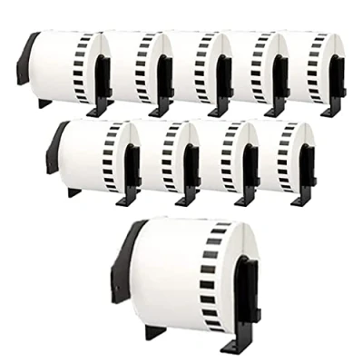 Imagen de Molabel Address Label DK 22205 DK22205 10pack Rolls (Endless) Compatible with Brother P Touch QL 500 500A 500BS 500BW