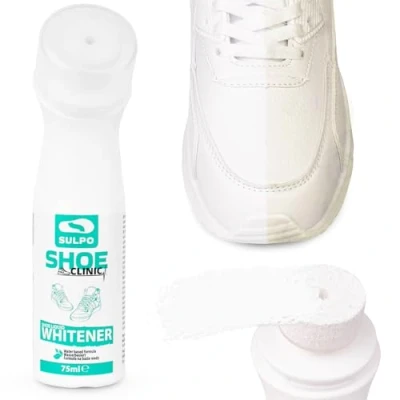 Imagen de SULPO limpiador de zapatillas blancas shoe Clinic betun blanco para white cleaner tinte zapatos sneaker 75ml