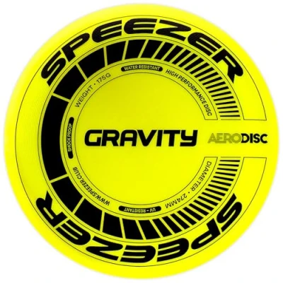 Imagen de SPEEZER® frisbee Gravity 175 g el Disco de lanzamiento profesional amarillo neón es juego divertido para deportes al aire libre niños y adultos Ultimate Flying Disc