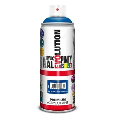 Imagen de PINTYPLUS Pintura en spray Acrilica Mate EVOLUTION 520cc Matt Gentian Blue RAL 5010