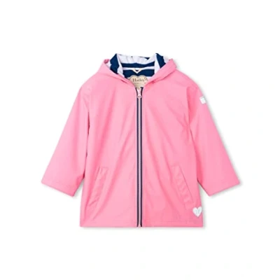 Imagen de Hatley Unisex Kid&#039;s Zip Up Splash Jacket, Pink &amp; Navy, 3 Years